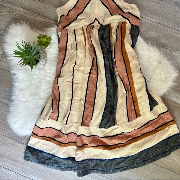 FREE PEOPLE | Striped Bloom Summer Strap Midi Sundress (L) - Picture 4 of 11